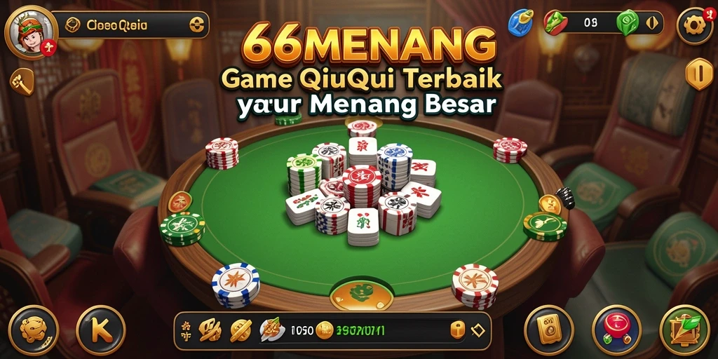Gameplay mendebarkan QiuQiu di 66MENANG.