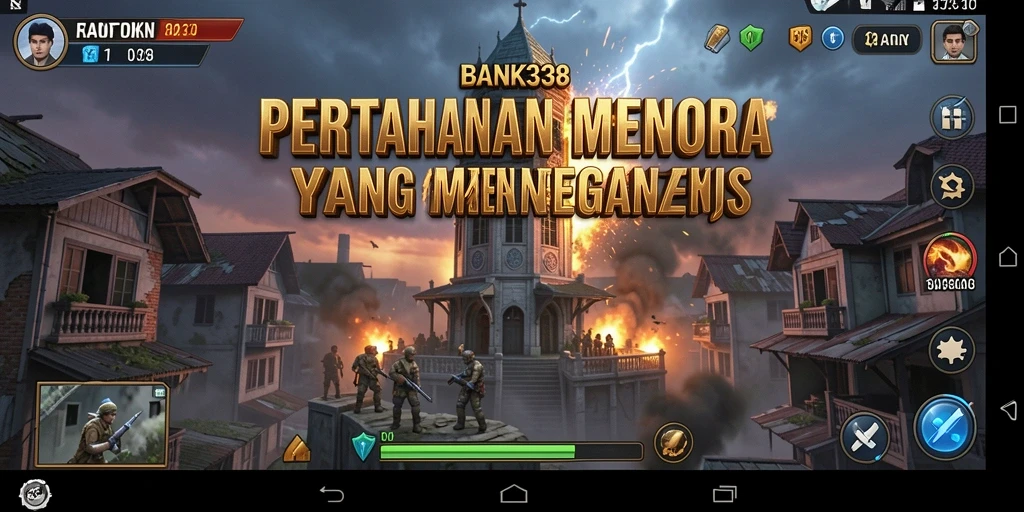 Gameplay Tower Defense yang menantang dan seru.