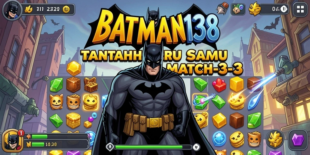 Tampilan gameplay dari game Match-3 yang menantang dan seru.