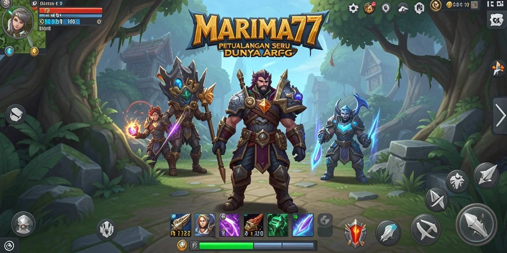 Screenshot gameplay dari <strong>MARIMA77</strong> yang menunjukkan aksi seru dalam pertarungan ARPG.