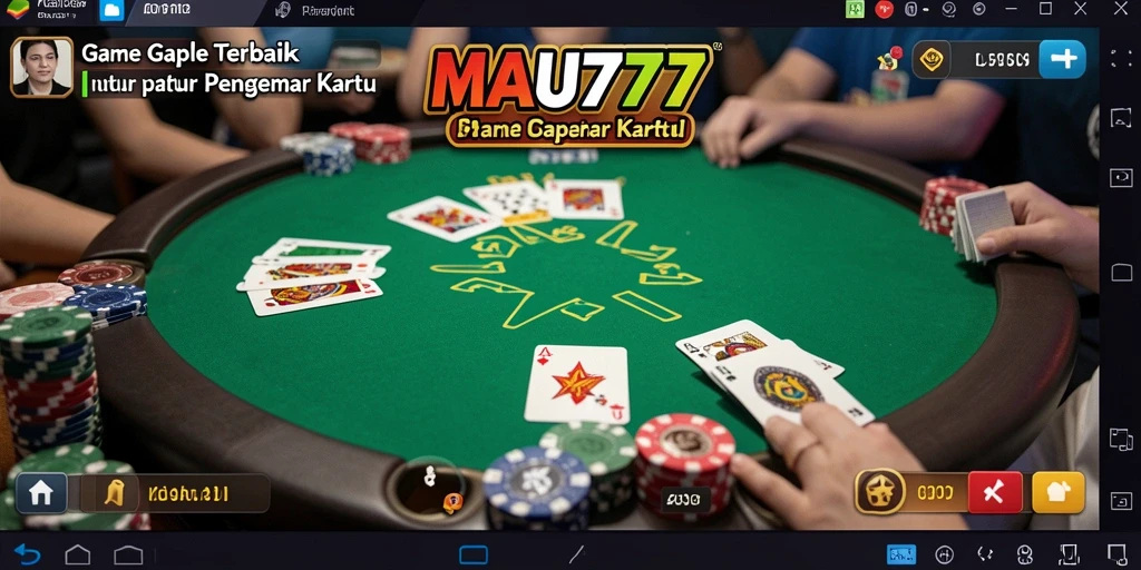 Screenshot gameplay gaple MAU777 dengan tampilan menarik.