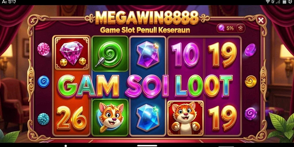 Tampilan gameplay menarik dari MEGAWIN888 saat bermain slot.