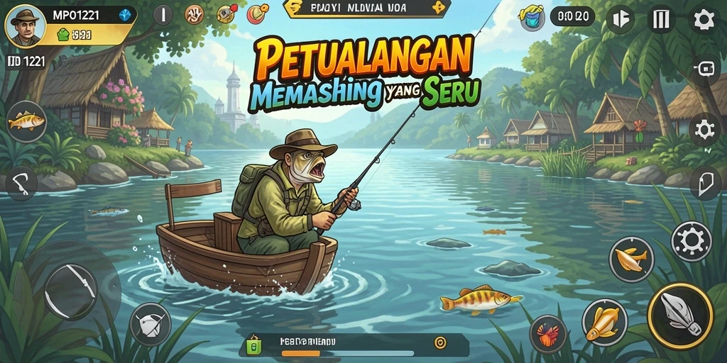 Tampilan menakjubkan dari gameplay memancing di MPO1221.
