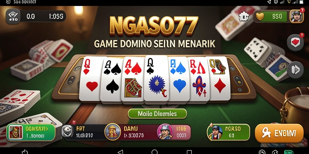 Tampilan menarik dari gameplay <strong>NGASO77</strong> yang penuh aksi Domino.