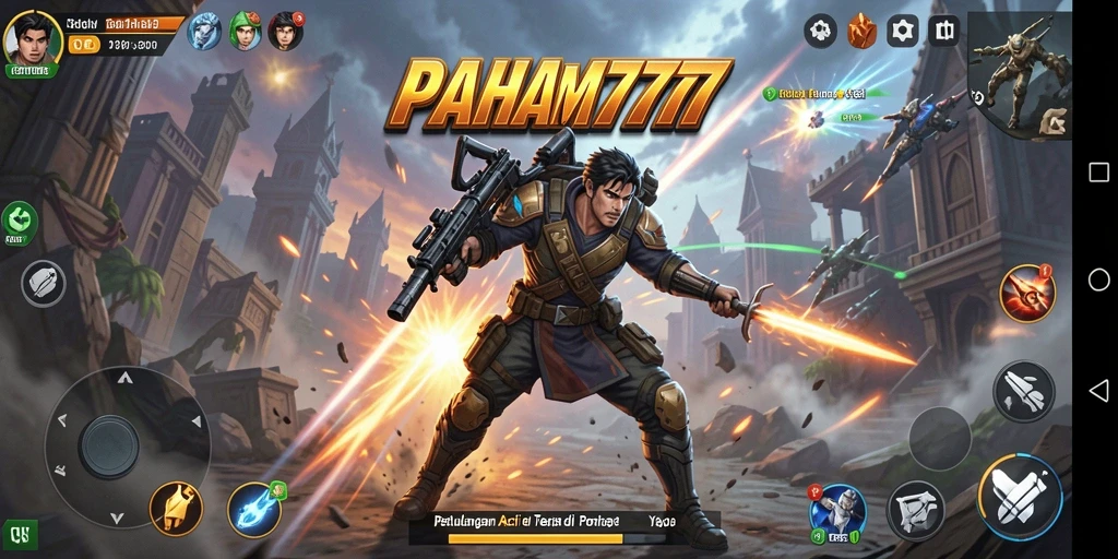 Tampilan menegangkan dari gameplay PAHAM777 yang menarik.