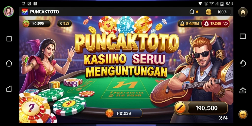 Tampilan gameplay yang mendebarkan di PUNCAKTOTO.