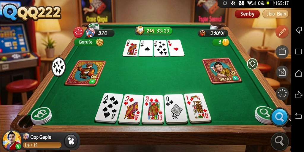 Tampilan gameplay seru dan interaktif dari QQ222.
