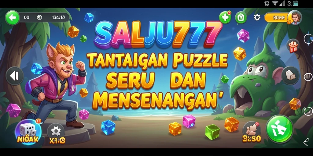 Screenshot SALJU777 menampilkan tantangan puzzle yang menarik dan seru.