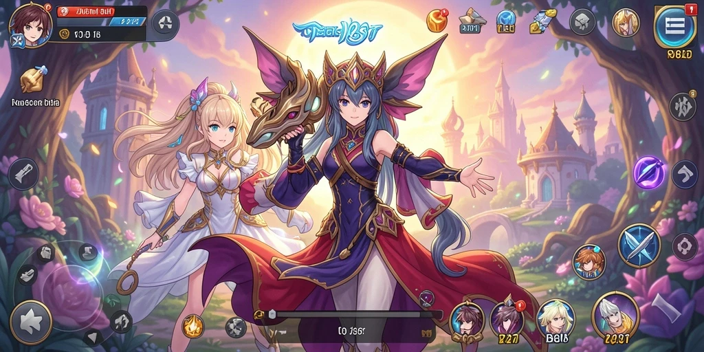 Screenshot V87 menampilkan karakter Anime dalam aksi pertarungan yang mendebarkan.